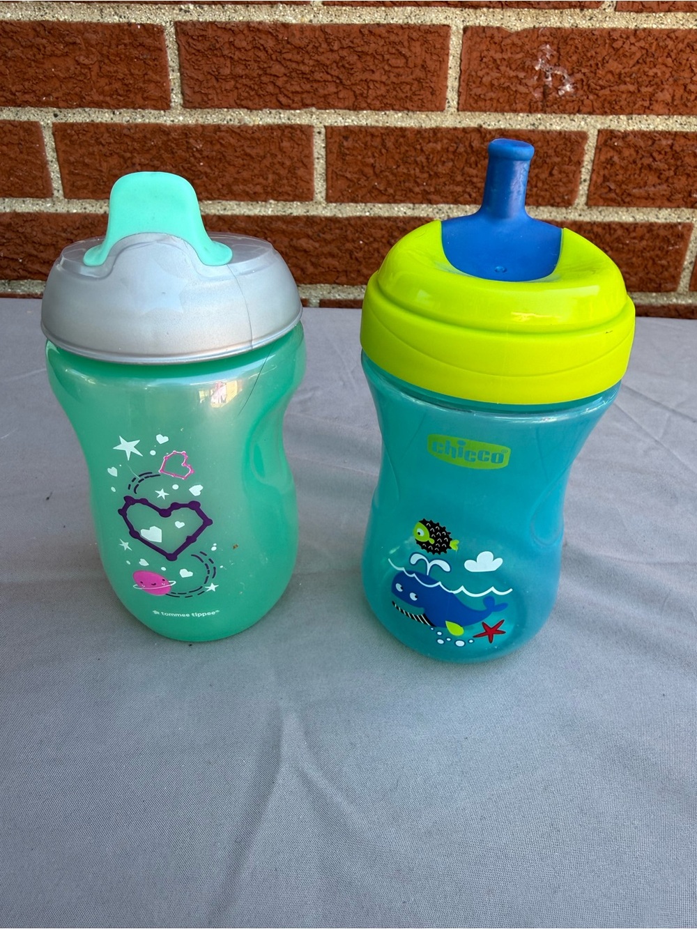 Tommee Tippee Chicco Toddler Sippy Cups Lot of 2